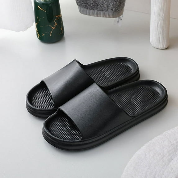Aueoeo Soft Shower Shoes Slides For Women Men Lightweight Pillow Sandals Bathroom Slippers Indoor Cute EVA Slippers Non-slip Sandals