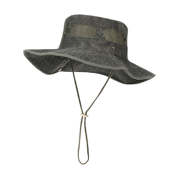 Aueoeo Sun Hats For Men Bucket Hat Boonie Hat Foldable Protection Hiking Beach Fishing Summer Hat