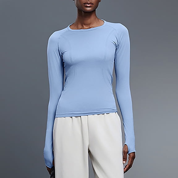 Aueoeo T Shirt T Shirts Women's Long Sleeved Sports And Fitness Yoga Suit Top Custom T Shirt