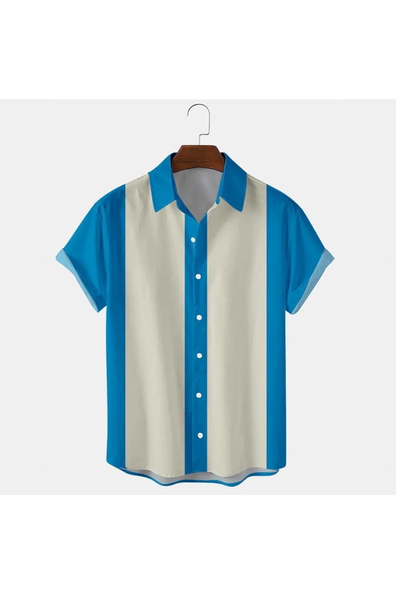 T Shirts For Man Mens T Shirt Men Casual Buttons Beach Print Turndown Short Sleeve Shirt Blouse T Shirts For Men