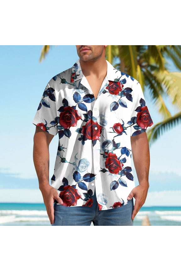 T Shirts For Man Mens Workout Shirts Fashion Men Casual Short Sleeve Turndown Collar Button Shirt Customized T Shirts