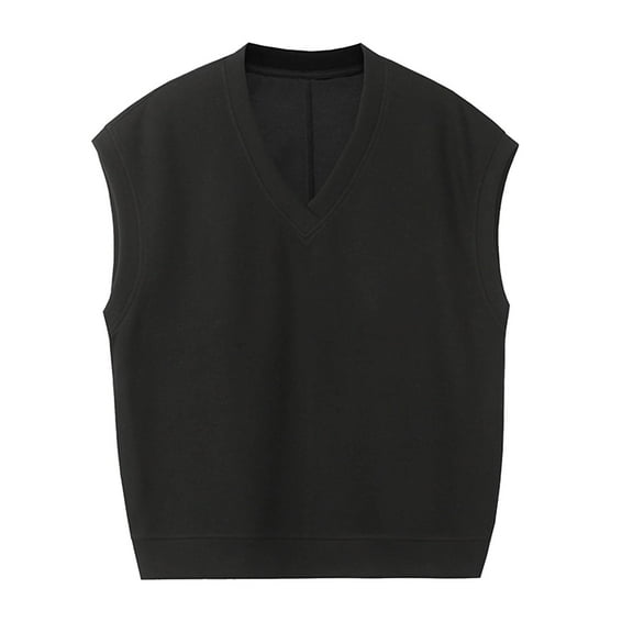 Aueoeo Tank Tops Men Cotton V Neck Sleeveless Soft Comfy Vests Stretch Athletic Workout Fashion Waistcoat