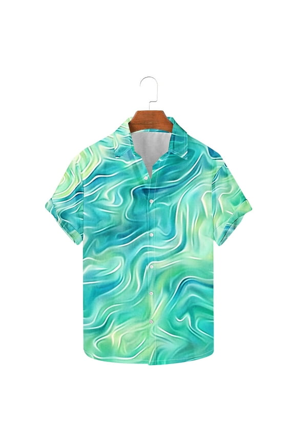 Tees Mens Workout Shirts Fashion Women Casual Short Sleeve Turndown Collar Button Shirt Custom T Shirt