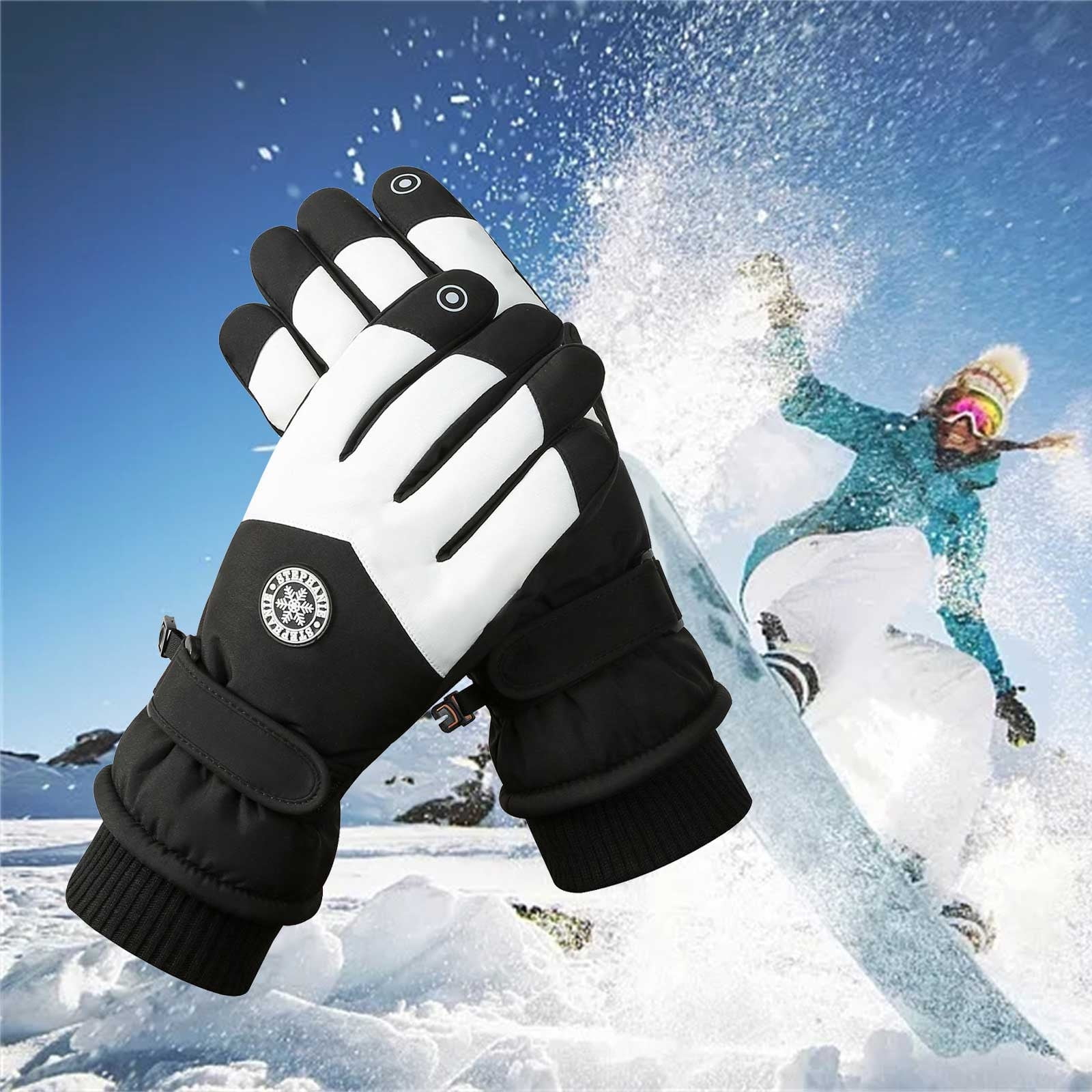 Guanti Sci Termici Impermeabili Donna – Antiscivolo, Touch Screen, Per Neve E Sport Invernali