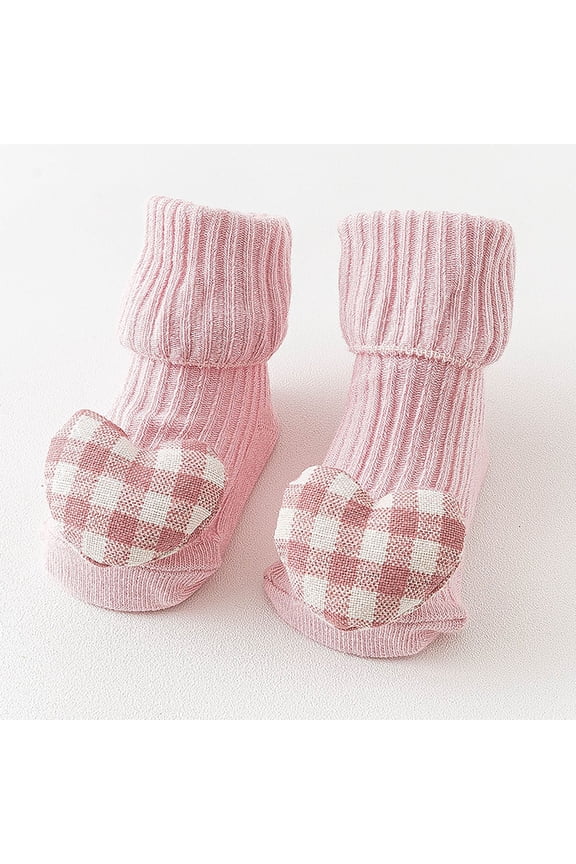 Toddler Cute Sock Knitted Shoes Soft Comfy Floor Slipper for Boys Girls First Walking With Funny Decoration