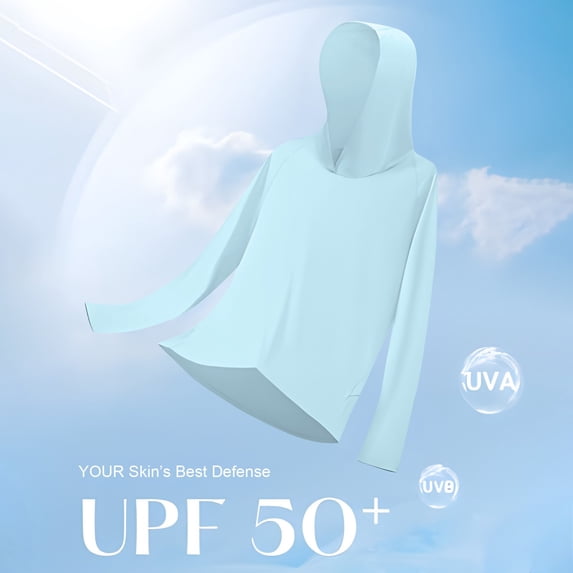 Aueoeo UPF 50+ Hoodies For Women Long Sleeve Hoodies Sun Protection Clothing Hiking Athletic Outdoor Lightweight Shirt