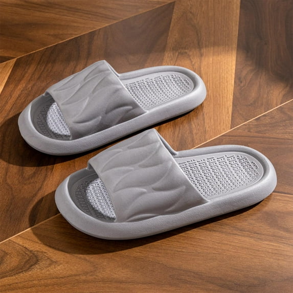 Aueoeo Unisex Massage Slides House Shoes Non-Slip Soft Slide Sandals for Women Men Indoor Outdoor Shower Bathroom Slipper for Adult Couples