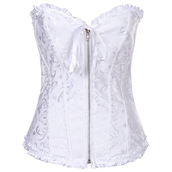 Aueoeo Waist Slimmer for Women, Womens Body Suits Tops Women Floral Overbust Corset Bustier Lingerie Top Gothic Shapewear Sexy Underwear