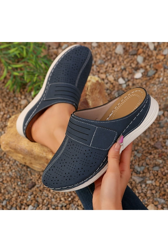 Walking Shoes Women Womens Walking Shoes Fashion Casual And Summer Breathable Hollowed-Out Stuffed Wedge-Heeled Pers Walking Shoes