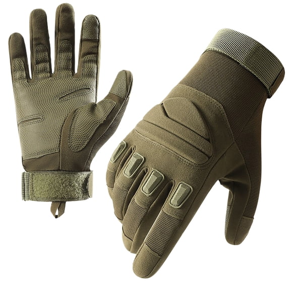 Aueoeo Winter Motorcycle Gloves, Rainproof Riding Gloves , Motorcycle Winter Gloves For Men, Warm Motorcycle Gloves For Riding, Snowmobile Green