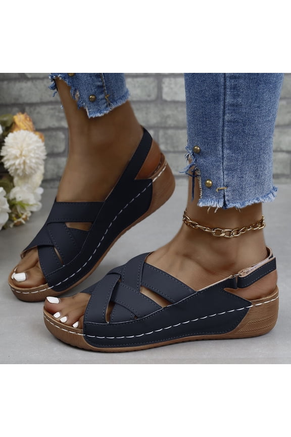 Women Comfortable Sandals Orthotic Walking Sandals Orthopedic Arch Support Sandals Fashion Walking Flats