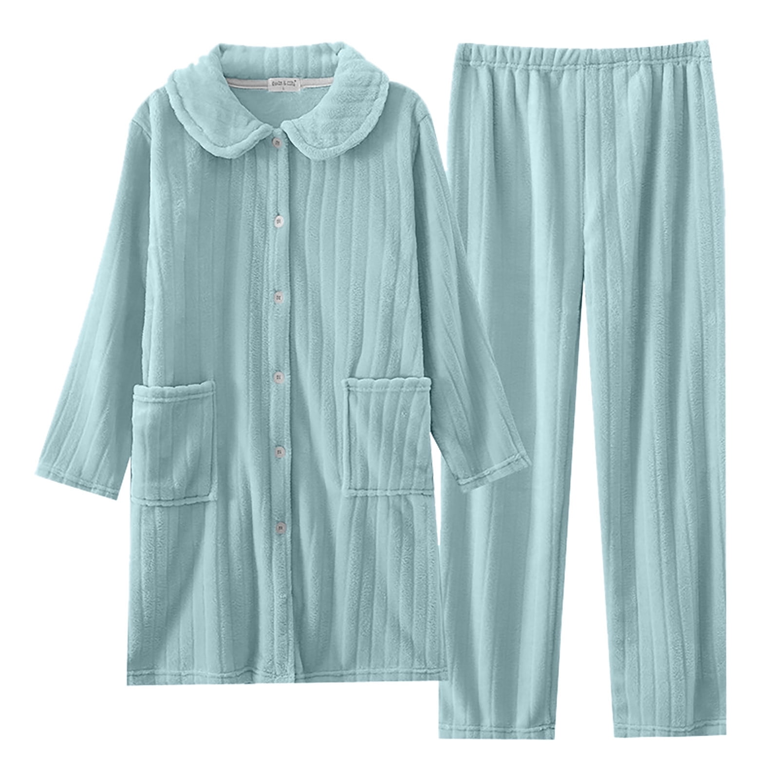 EFINNY Women's Soft Velvet Nightgown Long Sleeve Sleepdress