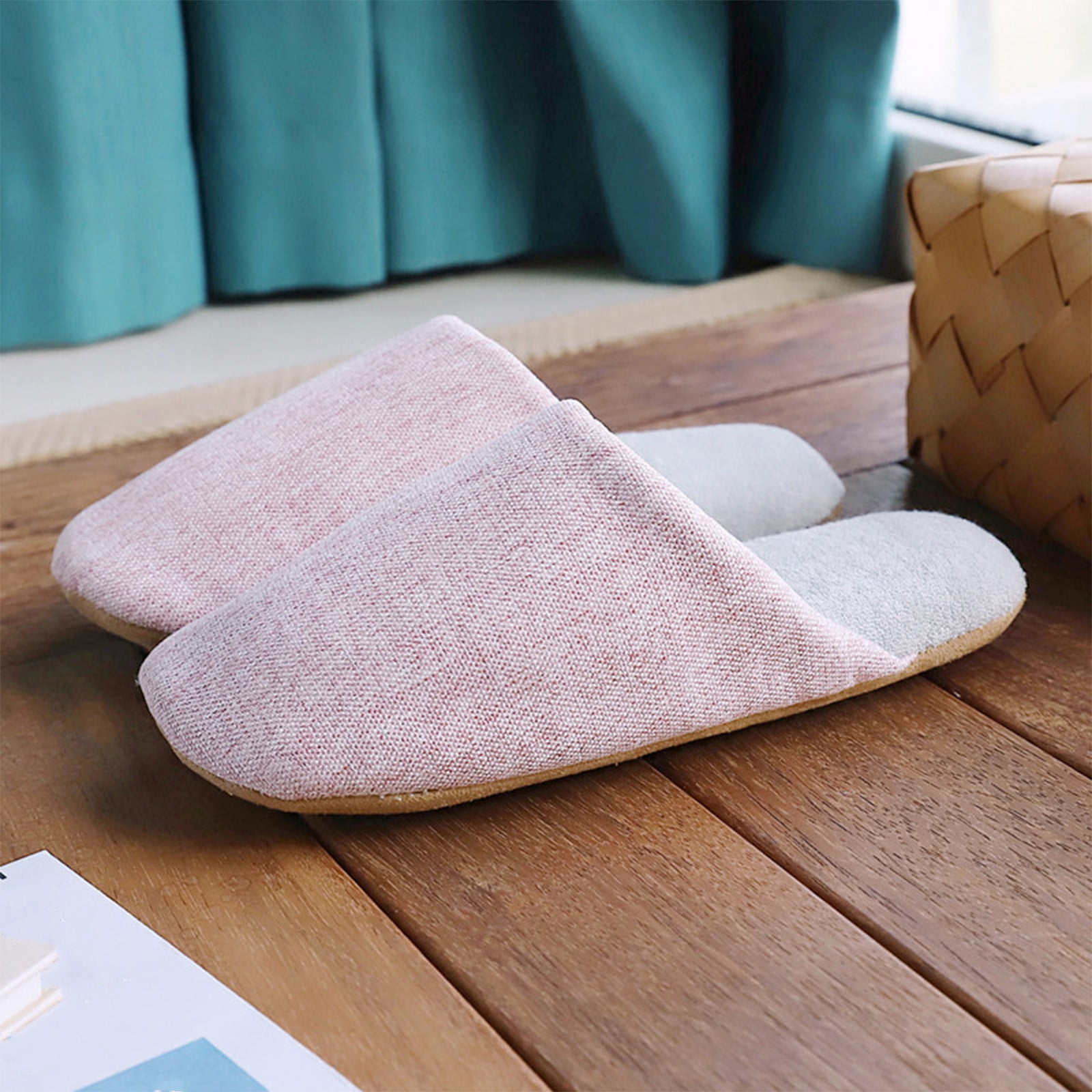 Aueoeo Women House Slippers, Womens Closed Toe House Slippers Soft Indoor Slippers SlipOn