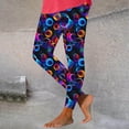 thumbnail image 1 of Aueoeo Women Printed Leggings Graphic Colorful Cute High Waisted Pants Workout Gym Running Exercise Yoga Pants, 1 of 4
