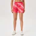 thumbnail image 1 of Aueoeo Women Texture Shorts Color Printed High Waisted Elastic Waist Workout Shorts Gym Quick Dry Breathable Shorts S, 1 of 3