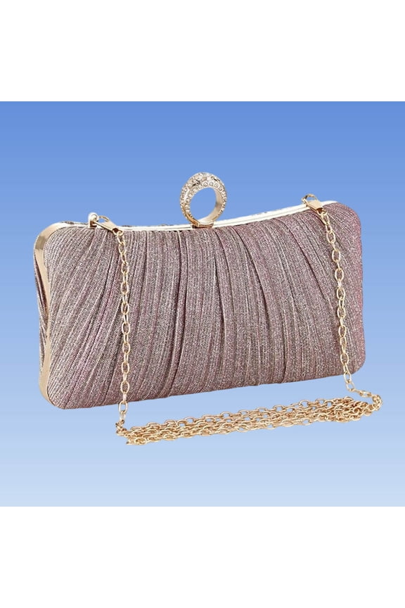 Women's Casual Ring Handbag Small Capacity Evening Dress Daypack Fashion Trendy Versatile Tote Handheld