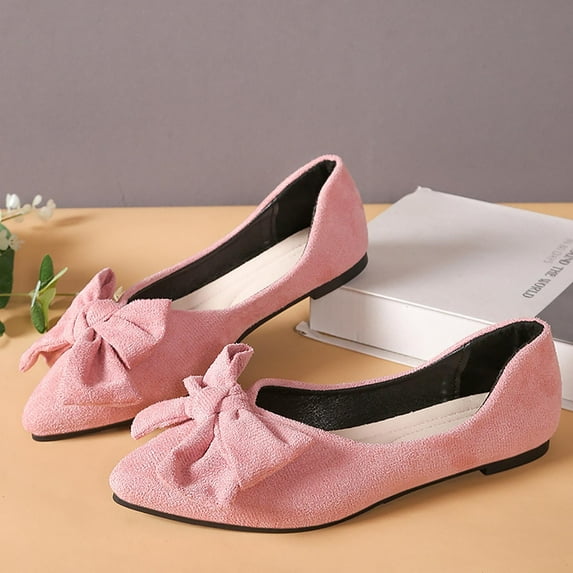 Aueoeo Women's Fashion Shoes Casual Solid Color Bowknot Shoes French Flat Shoes Hollow Out Beach Outdoor Shoes