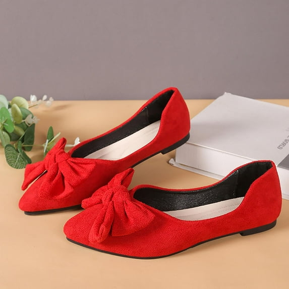 Aueoeo Women's Fashion Shoes Casual Solid Color Bowknot Shoes French Flat Shoes Hollow Out Beach Outdoor Shoes