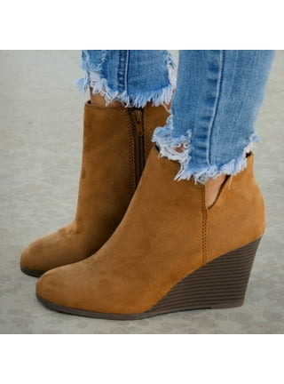 Wedge booties walmart hot sale