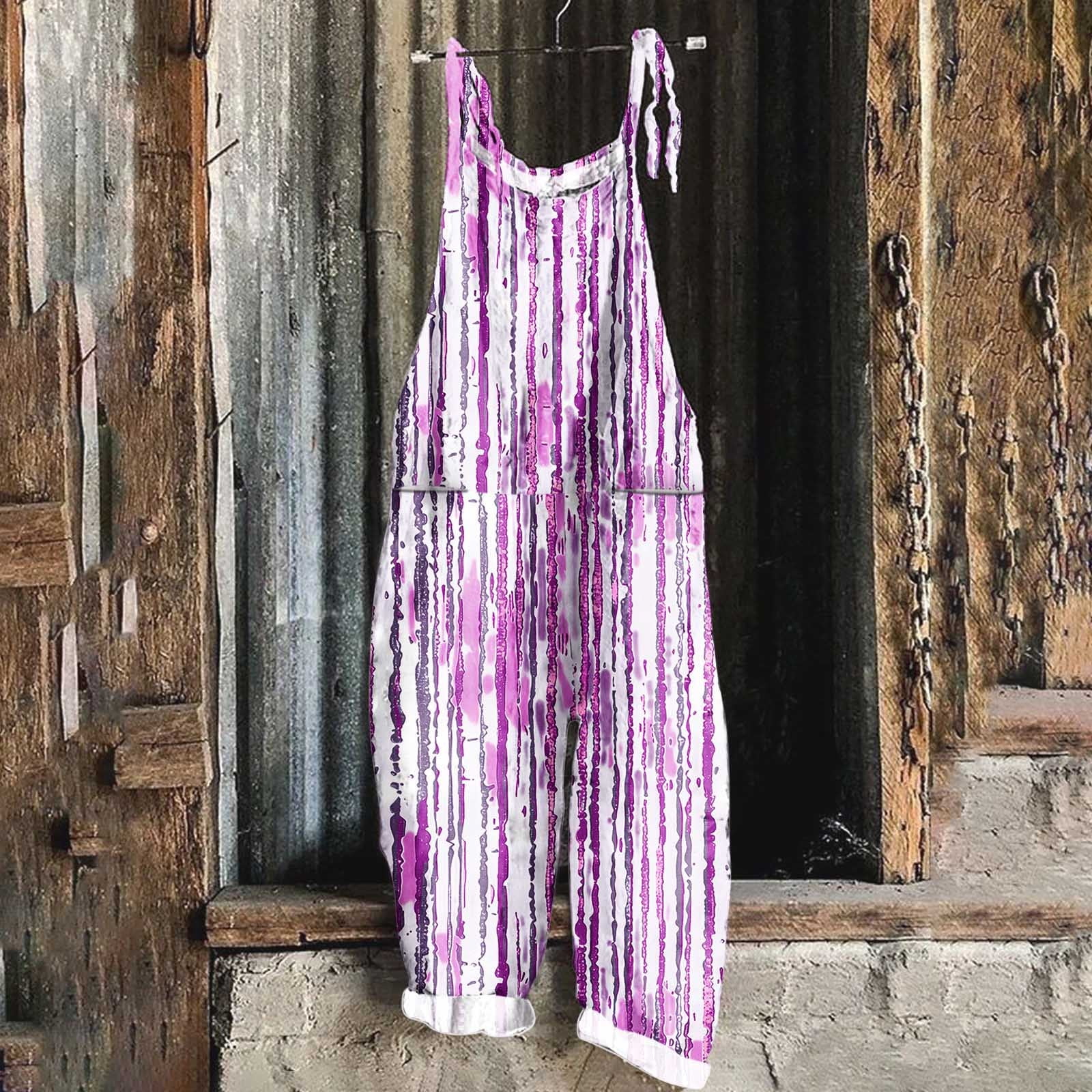 Aueoeo Women's Rompers Summer Fashion Jumpsuits Ladies' Print ...