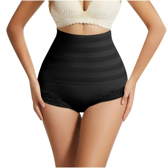 Aueoeo Women's Shapewear Control Panties, Body Suit Lingerie Women Women's High Waist Shaping and Body Beautifying Abdominal Tights Postpartum Abdominal Tights Waist Tights Belly Binding Lace Leggings