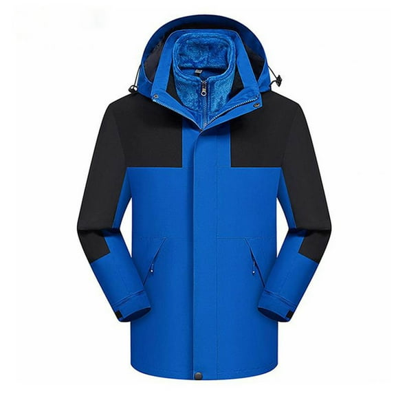 Aueoeo Women's Waterproof Ski Jacket Warm Zipper Coat Fashion High Collar Outdoor Windbreaker Hiking Snowboarding Jacket L