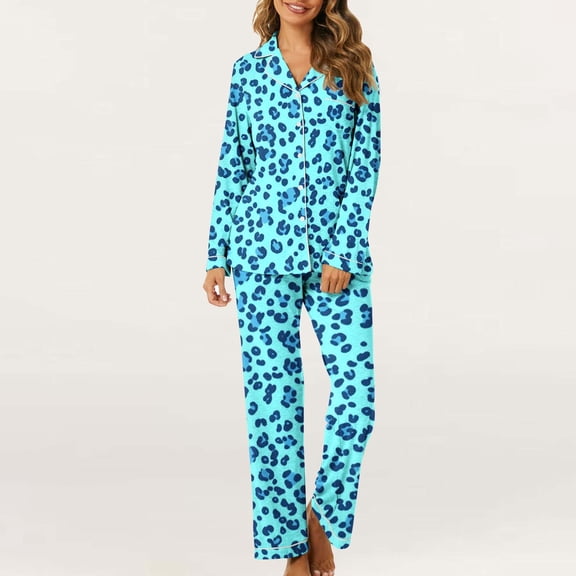 Aueoeo Womens 2 Piece Set Long Sleeve Loungewear Set Graphic Printed Jogger Set Pjs Set Trendy Matching Set