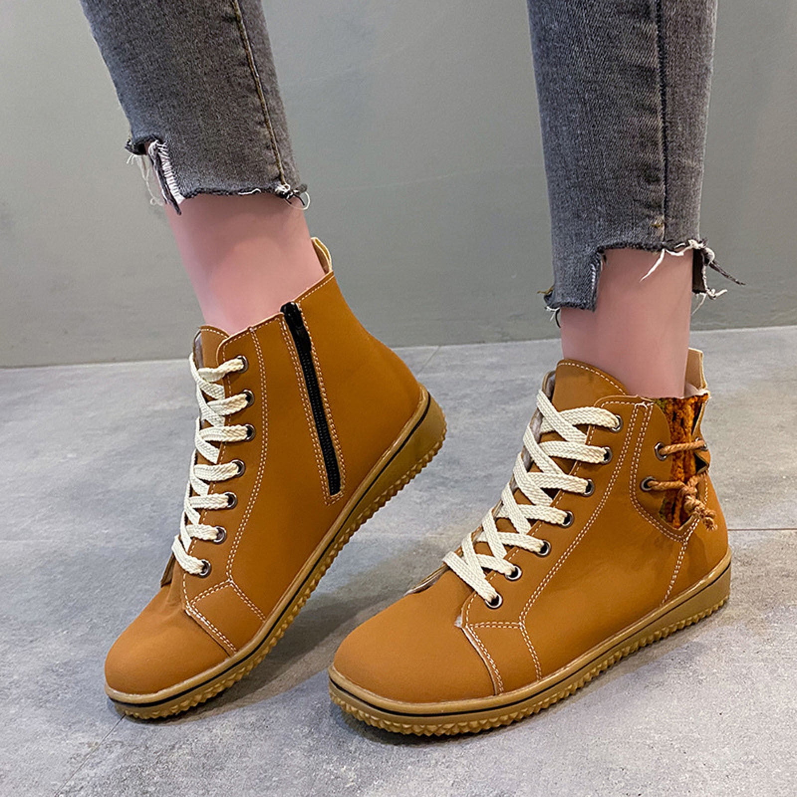 CZ London Genuine Leather Women's Boots Heeled Winter Shoes - Trendyol