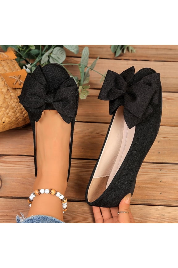 Womens Bowknot Shoes Leisure Casual Fall Outerwear Closed Toe Shoes Fashion Work Elegant Shoes