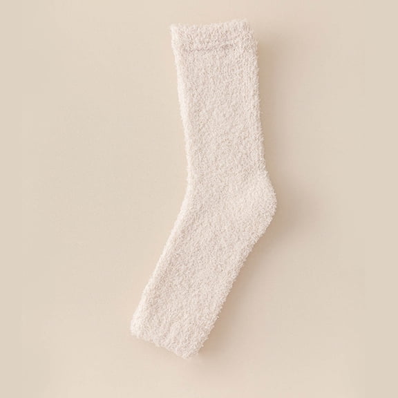 Aueoeo Womens Cozy Ankle Socks Fall Winter Thickened Warm Adult Socks Furry Soft Comfy Fuzzy Socks