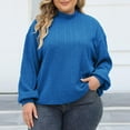 thumbnail image 1 of Aueoeo Womens Plus Size Tops Fall Long Sleeve Tunic Tops Pullover Shirts Loose Fit T-Shirts Blouses, 1 of 4