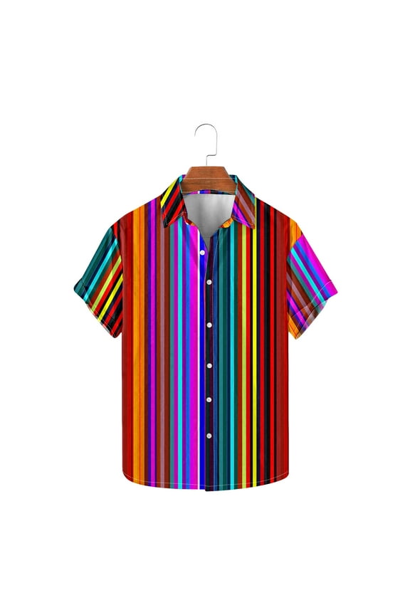 Workout Shirts For Men Men T Shirts Fashion Women Casual Short Sleeve Turndown Collar Button Shirt Custom T Shirt