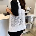 thumbnail image 1 of Aueoeo Woven Bag Crochet Handbag Straw Beach Shoulder Bag Mesh Tote Bag for Women Men Lightweight Shopping Bag, 1 of 3