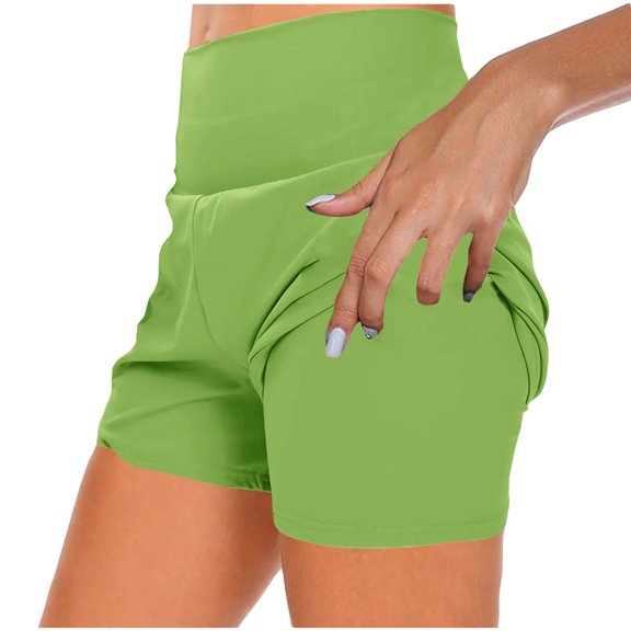 Aueoeo Yoga Shorts For Womens Dressy Casual High Waist Shorts Soft Comfy Flowy Baggy Shorts Vacation Casual Outfits Shorts Pants
