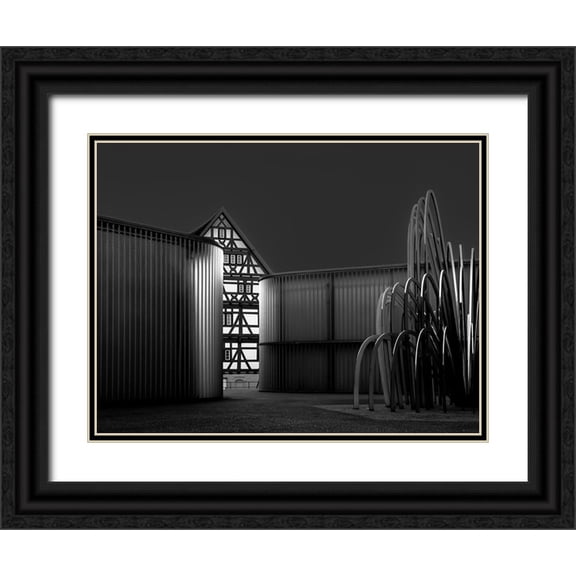 Auerbach, Markus 14x12 Black Ornate Wood Framed with Double Matting Museum Art Print Titled - Contrasts