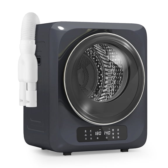 Auertech 1.6 Cu.Ft 850W Portable Clothes Dryer Electric Compact Dryer Machine w/ Shoe Dryer LED Control Gray
