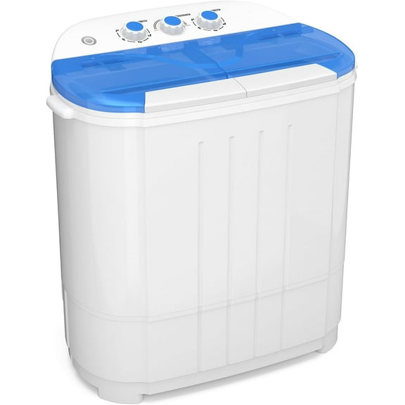 Auertech 14 Lbs Portable Washing Machine, Portable Washer for Apartment with 9 Lbs Washer, 5 Lbs Spinner, Mini Compact Top Load Washing Machine for RV Dorm Small Space