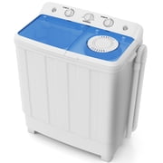 Auertech 28lbs Portable Washing Machine Compact Twin Tub Semi-Automatic Washer with Drain Pump