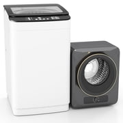 Auertech Portable Washer and Dryer Combo Set 25 lbs Fully Automatic Washing Machine 1.6 Cu.ft Clothes Dryer Gray