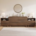 thumbnail image 1 of Aufeile 3 Piece Dresser and Nightstand Set for Bedroom, 53" 6 Drawer Wood Dresser with 2 Nightstands and Charging Station, Modern Bedroom Furniture Set with Storage Drawers, Walnut, 1 of 11