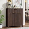 thumbnail image 1 of Aufeile Sideboard Buffet Cabinet with Drawer, Small Buffet Table with Adjustable Shelf, Modern Home Accent Furniture for Dining Living Room, Kitchen, Entryway, Walnut, 1 of 8