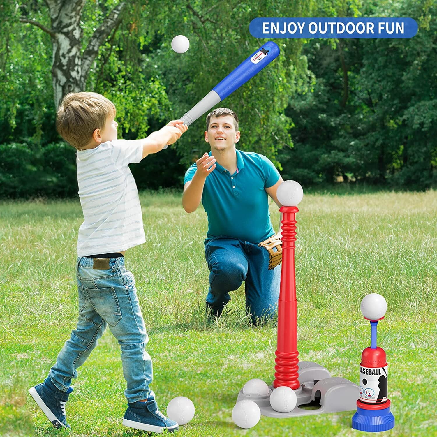 Aufitker Perfect Outdoor Activity for Little Boys Girls, 2 in 1 Kids