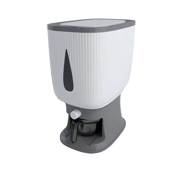 Aufmer 1 Pcs Rice Dispenser with Sealed Proof Lid, Household Rice Storage Container for Kitchen Pantry, Large Capacity Organizer with Measuring Cup for Food Storage Gift