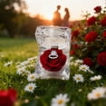 thumbnail image 1 of Aufmer 1 Pcs Transparent Rose Jewelry Box, Heart Shaped Acrylic Ring Case for Valentine's Day, Preserved Flower Gift Box for Engagement Proposal, Special Occasion Present for Lovers(Red), 1 of 6