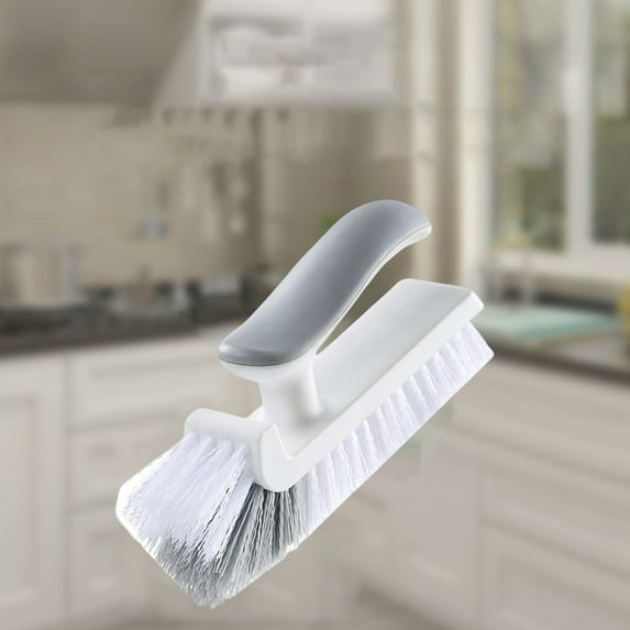 Aufmer 3 Pcs Multi-Surface Cleaning Brush, Stainless Steel Scrubber for Tile Grout Bathtub, Ergonomic Household Scrub Tool(Multicolor)