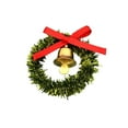 thumbnail image 1 of Aufmer 4 Pcs Miniature Christmas Wreath Model, Festive Scene Decoration with Bells and Bow(Yellow), 1 of 3