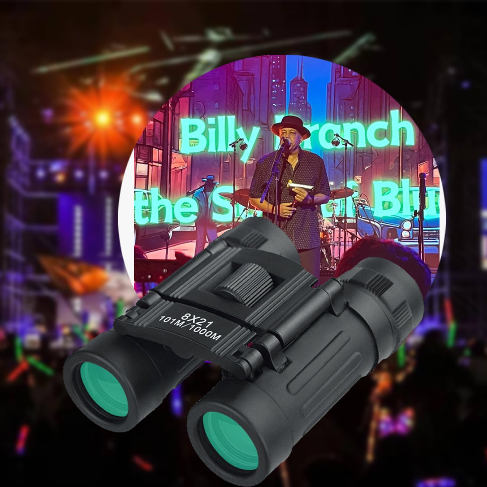 Aufmer 8X21 Zoom Binoculars┃High Definition Low Night Vision Travel