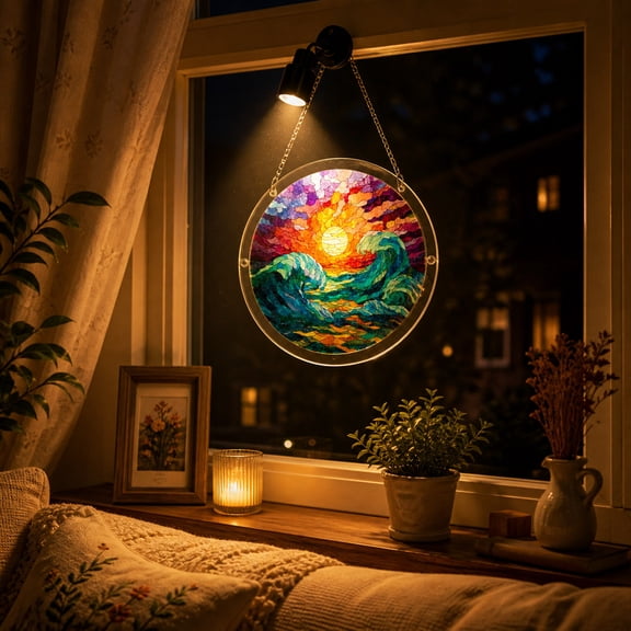Aufmer Adjustable Angle Mini LED Spotlights Practical Focus Lighting Tool Warm Glow Design For Suncatcher Window Hanging Craft Indoor Ambient Creation