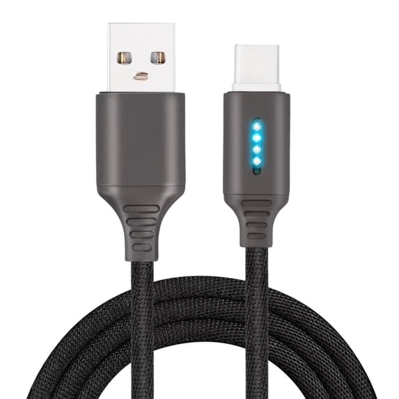 Aufmer Auto Cut-off Fast Charging Nylon Cable Intelligent power offPhone Charging Cable Upgraded ✿Poor Things