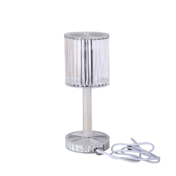 Aufmer Bar Restaurant Romantic Table Lamp Charging Acrylic Crystal Table Lam Easter Decorations led lights for bedroom Desk Lamp